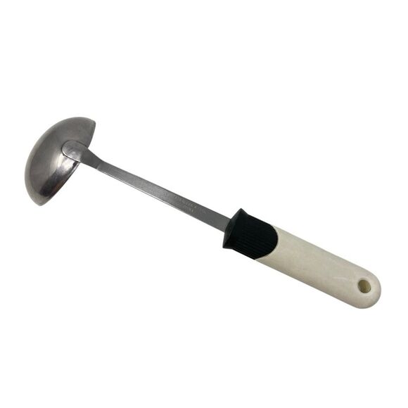 EKCO Ladle Stainless Steel and Nylon Vintage White Black Utensil - Picture 3 of 10